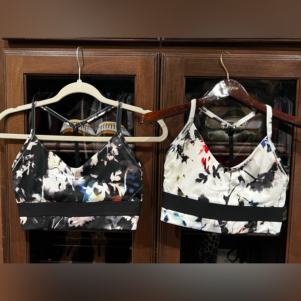 SET OF 2 Nike Black and White Sports Bras